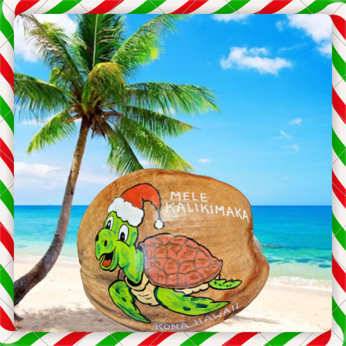 Santa Turtle – Coconut Postcards Kona
